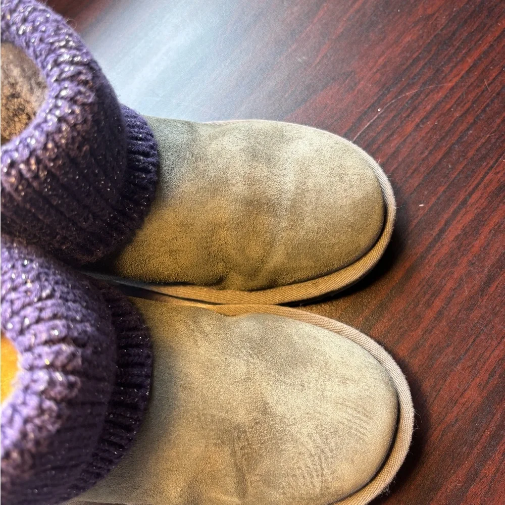 UGG MINI SOUTHERN BELLE GREY AND PURPLE SIZE‎ 4
